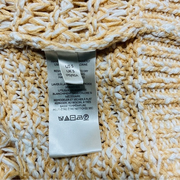 Free People Coconut Loose Weave Oversized Knit Pullover Sweater Sz-Small - Picture 7 of 9